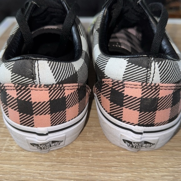 Vans sneakers lace up Womens 8 men’s 6.5 Buffalo Check Houndstooth like new - Picture 3 of 5